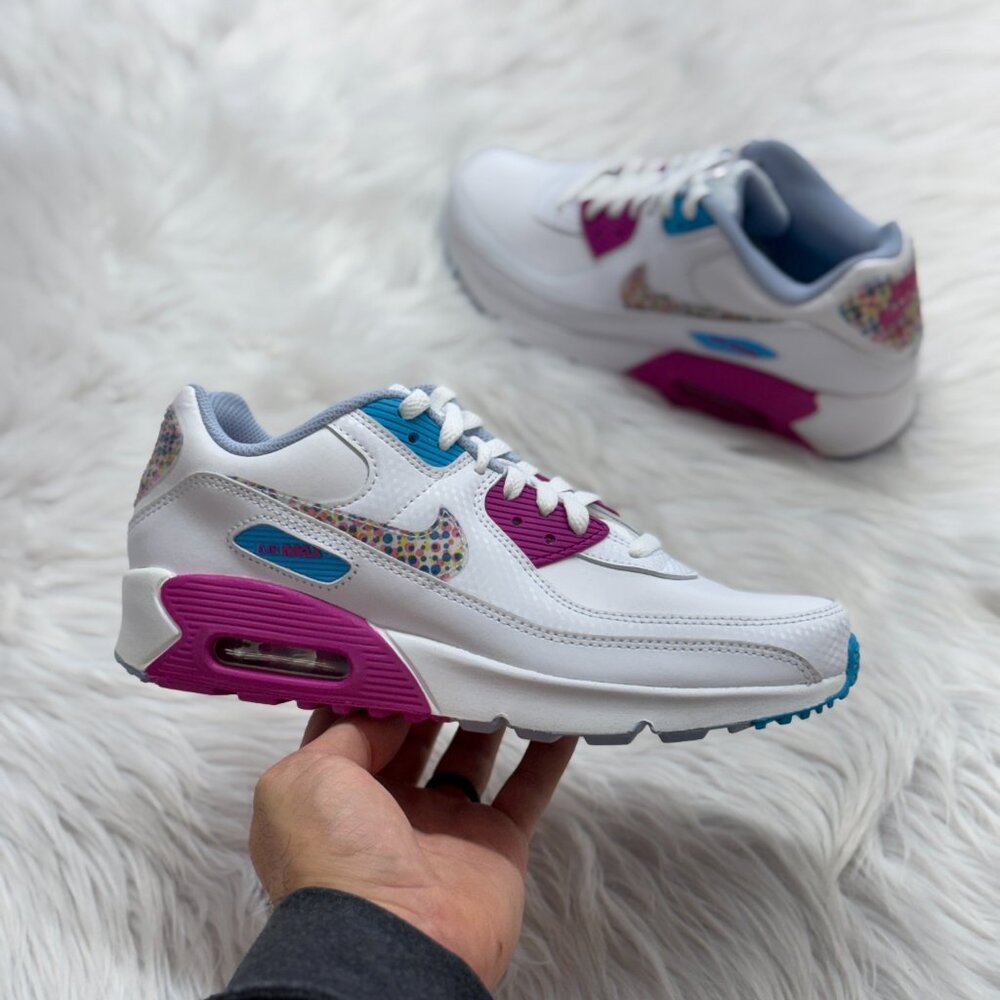 Nike Air Max 90 SE Low GS Sportswear Shoes White DV1843-100 VNDS Sz 7